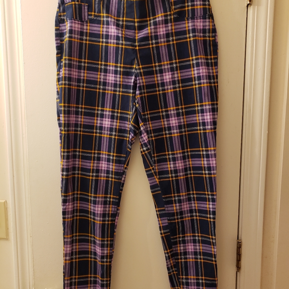 No Boundaries Plaid Leggings